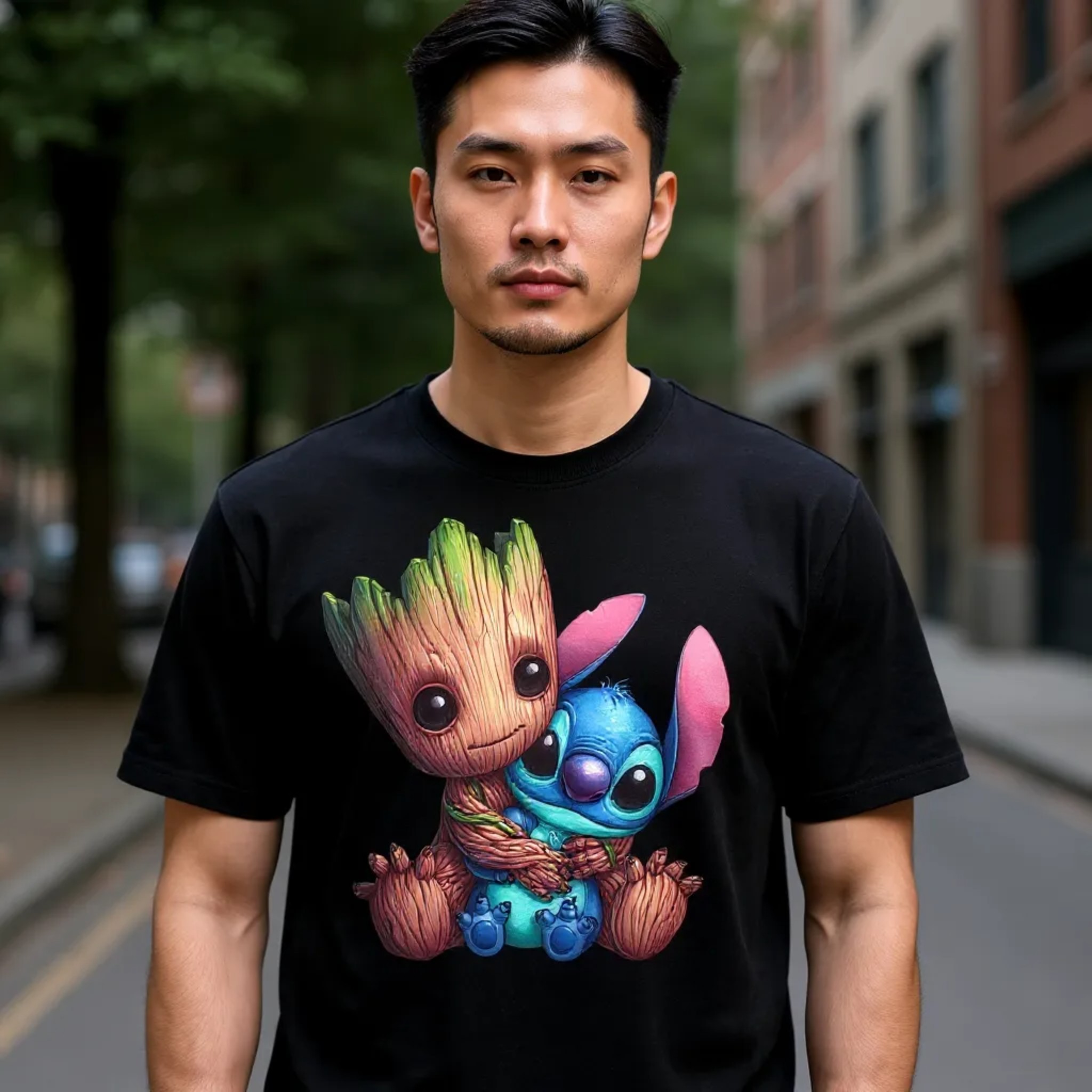 T-Shirt Stitch & Groot