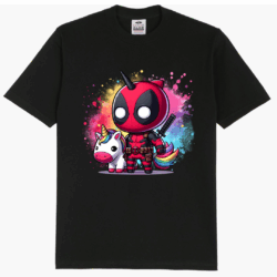 Deadpool Licorne T-Shirt Unipool