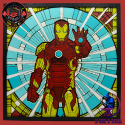 Iron Man SG Iron Man Stained Glass